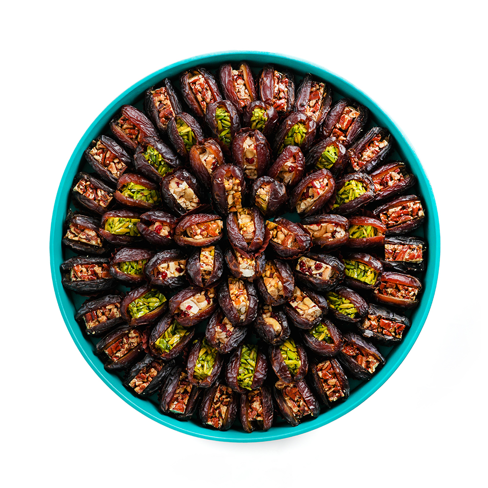 Picture of Daima Stuffed Dates Big Round Window Tray 2090gm